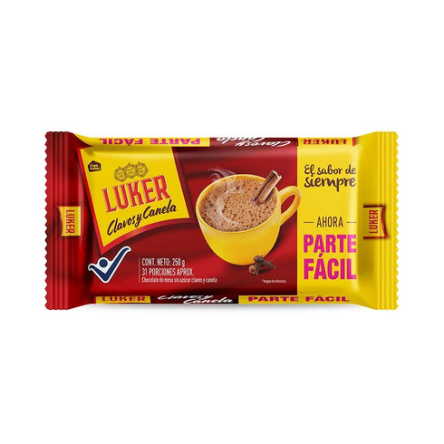 CHOCOLATE LUKER 250G AMARGO C/C P/FACIL